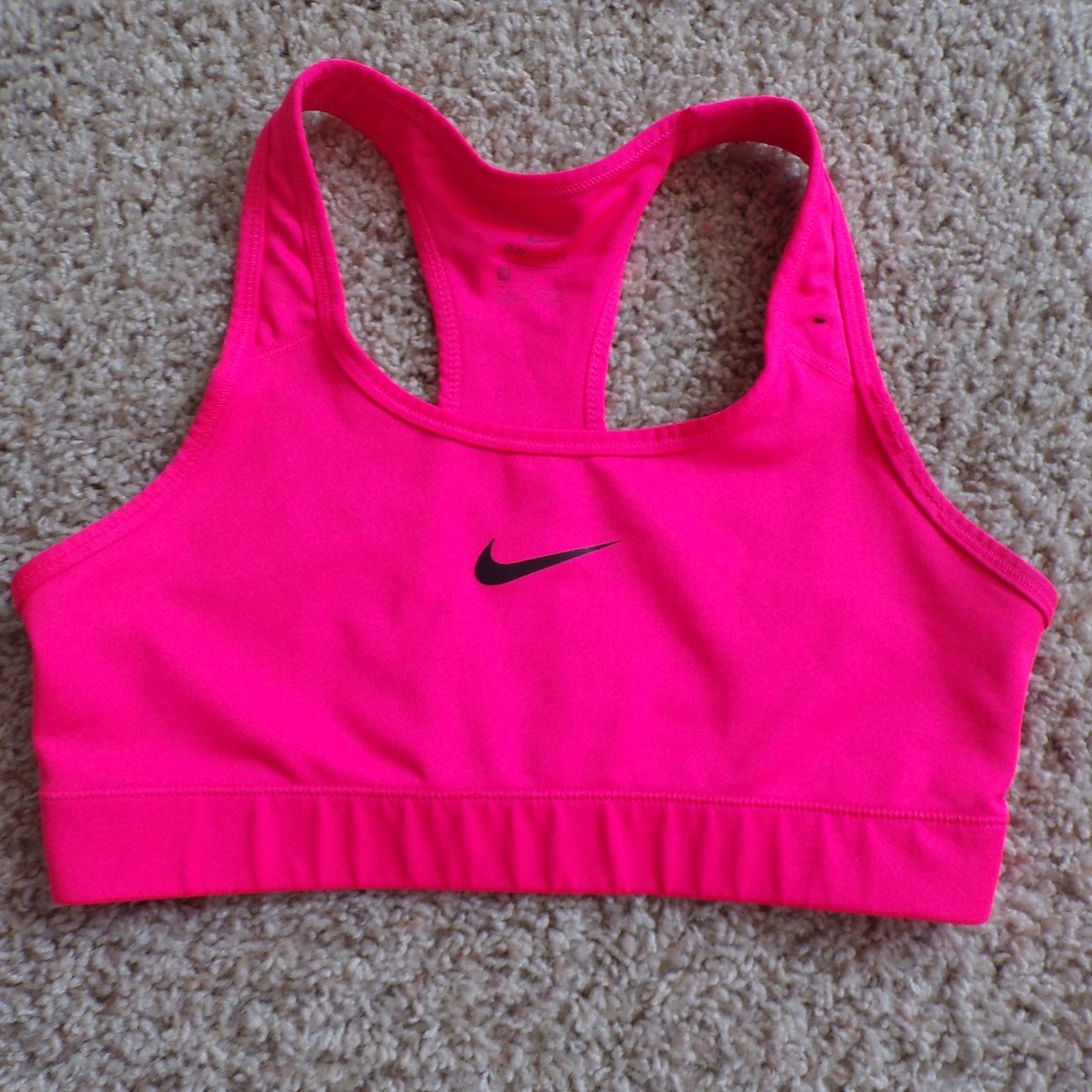 Hot Pink Nike Sports Bra